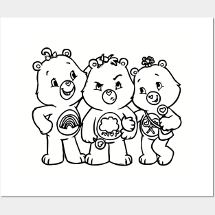 care bears triplets Posters and Art